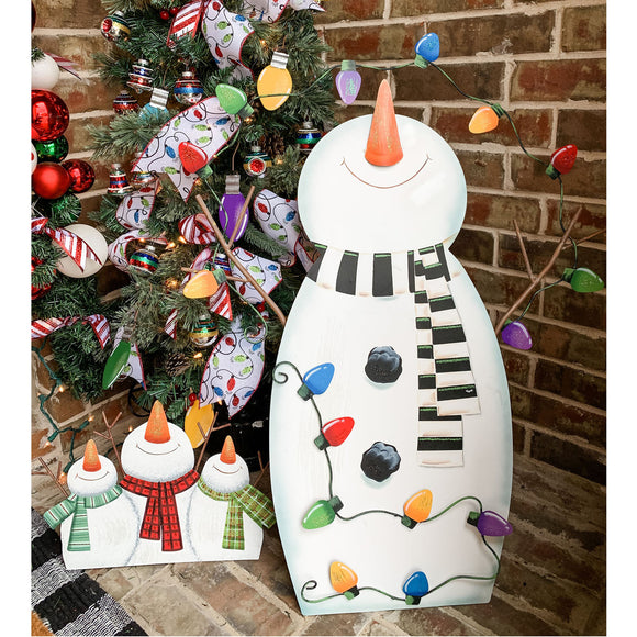 Merry & Bright Tangled Snowman