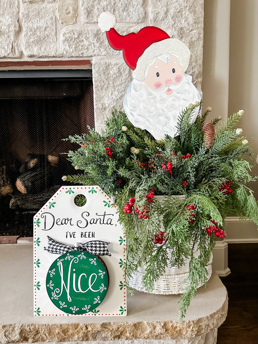 "Dear Santa" Sign & Reversible Charm