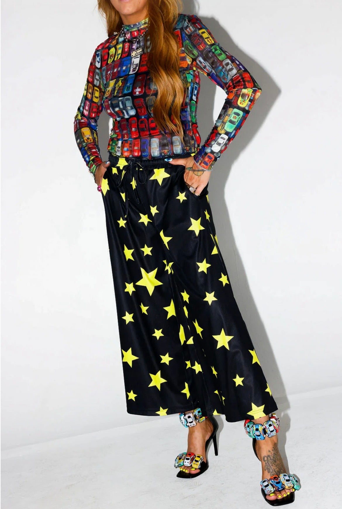 Make a Wish Half & Half Cropped Pants