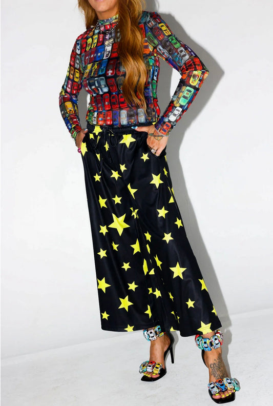 Make a Wish Half & Half Cropped Pants