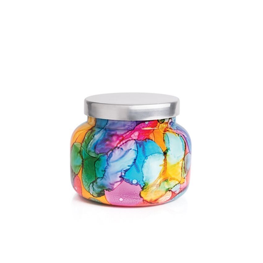 Volcano Rainbow Watercolor Jar