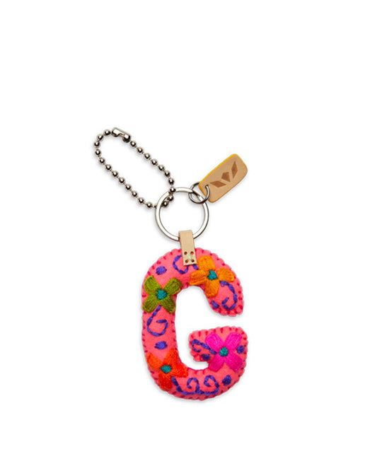 PINK FELT ALPHABET CHARMS