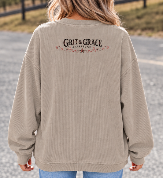 Wild Card Corded Sweatshirt