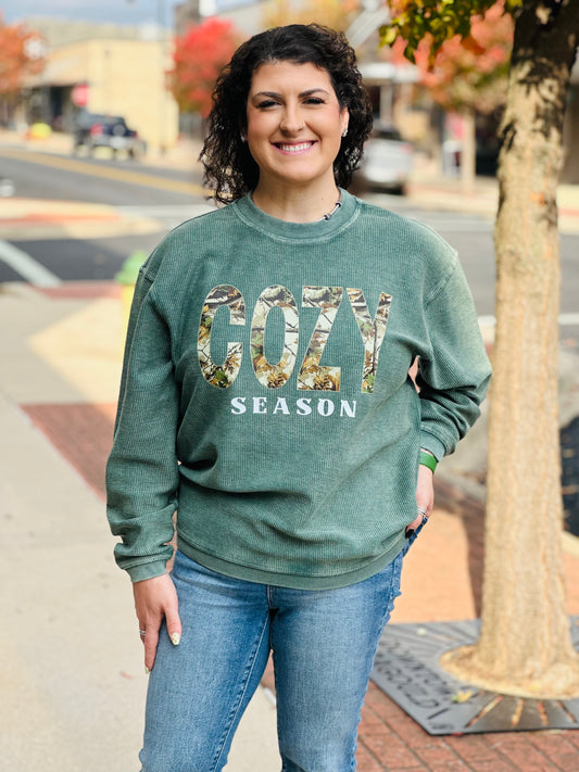 Cozy Season Ribbed Sweatshirt