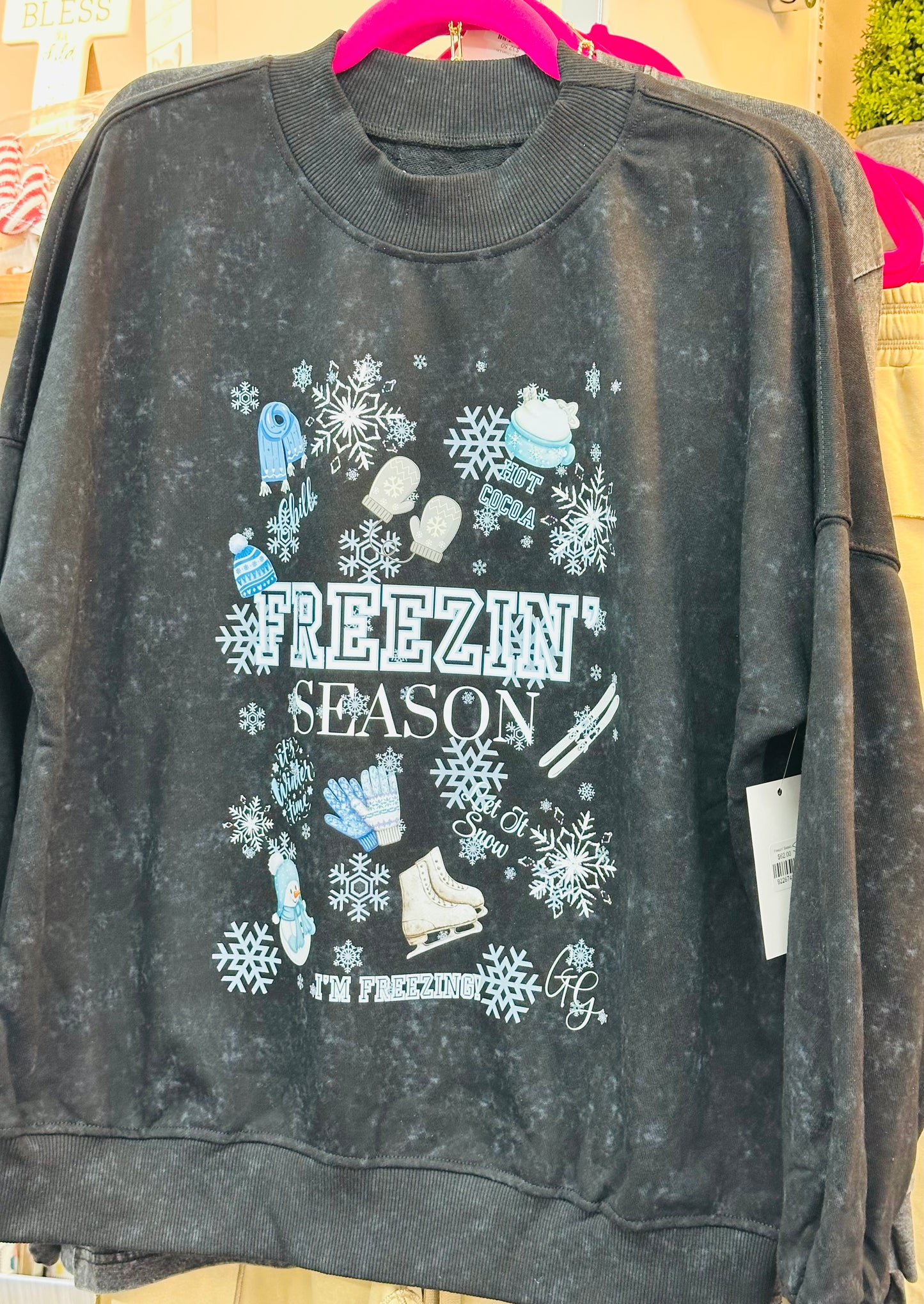 Freezin' Season Sweatshirt by Grit & Grace Apparel