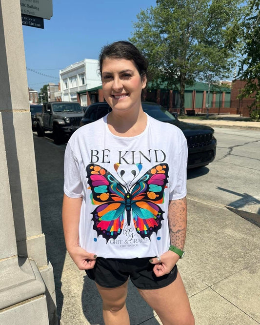 Grit & Grace Apparel "Be Kind" Distressed Top