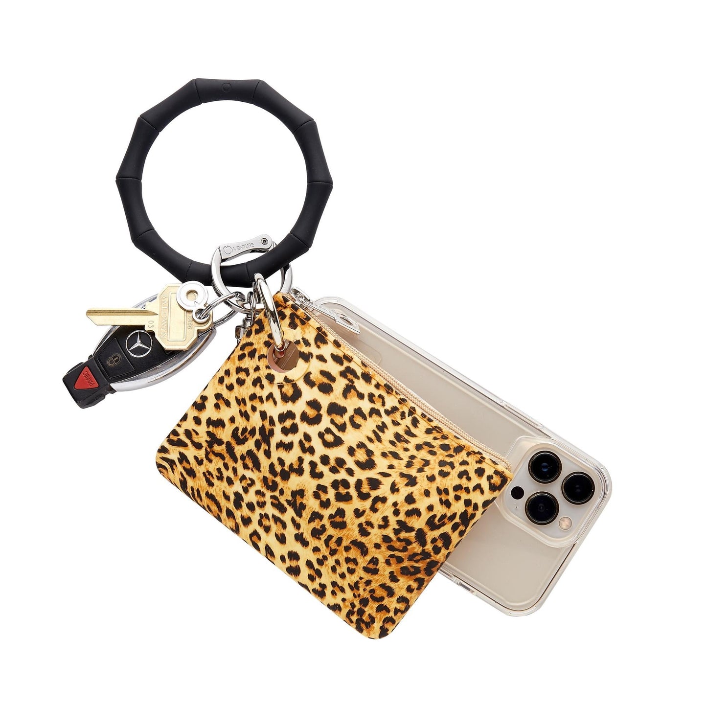 OVENTURE Silicone Big O Key Ring-Back in Black Bamboo