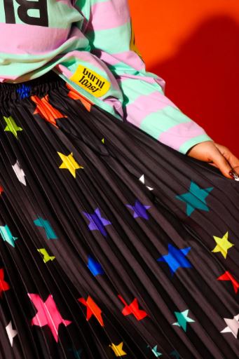Stars Are Blind Pleated Maxi Skirt