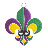 Mini Mardi Gras Fleur De Lis Charm