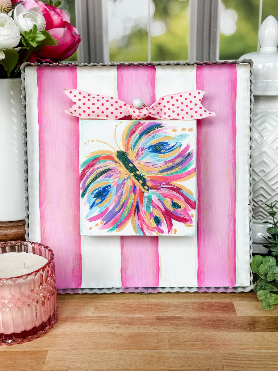 Pink & White Display Board