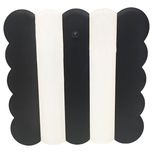 Black & Cream Scallop Display Board