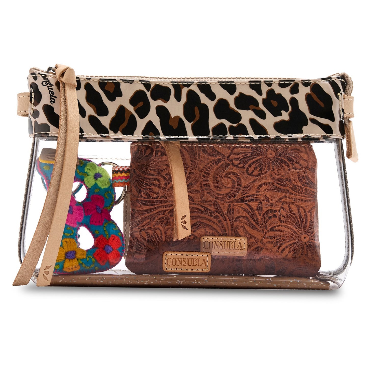 CONSUELA Midtown Crossbody, Clear Mona