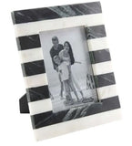 LARGE STRIPED MARBLE PICTURE FRAME