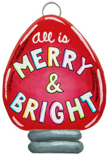 Mini Merry & Bright Bulb Charm