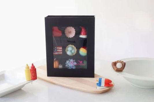9 piece black keepsake box