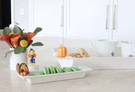 pinstripes cracker tray