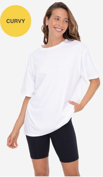 Curvy Organic Cotton Boyfriend Tee