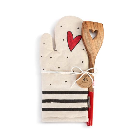 Red Heart Hot Pad with Spatula Set