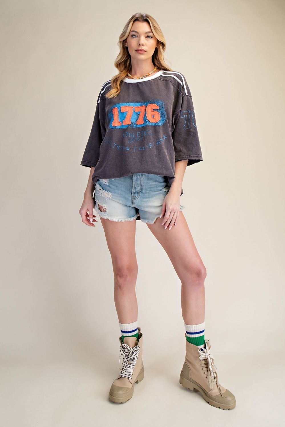 GRAPHIC 1776 WASHED TOP