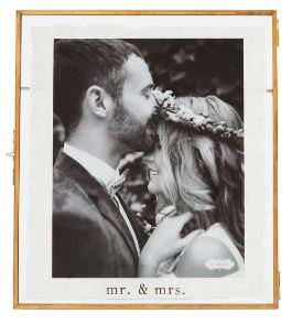 Large Mr. & Mrs. Glass Frame