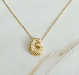 Crystal Bubble Initial Necklace