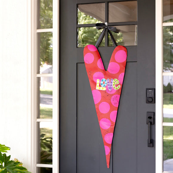 Love Heart Polka Dots Door Hanger