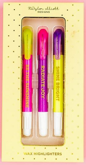 Motivational Wax Highlighter Set