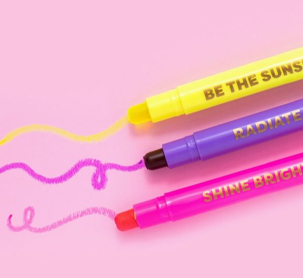 Motivational Wax Highlighter Set