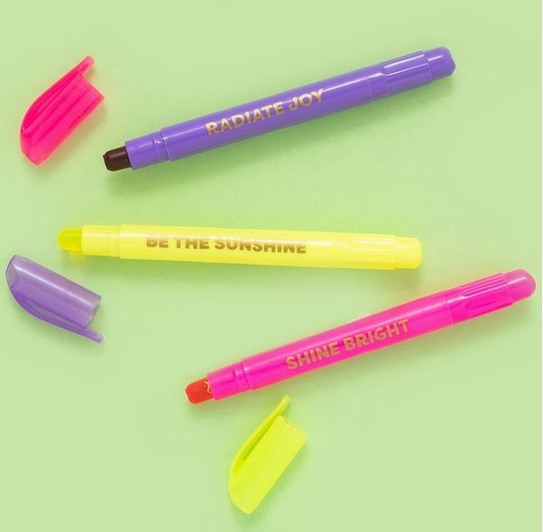 Motivational Wax Highlighter Set