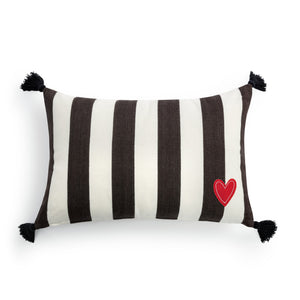 Heart and Stripes Pillow