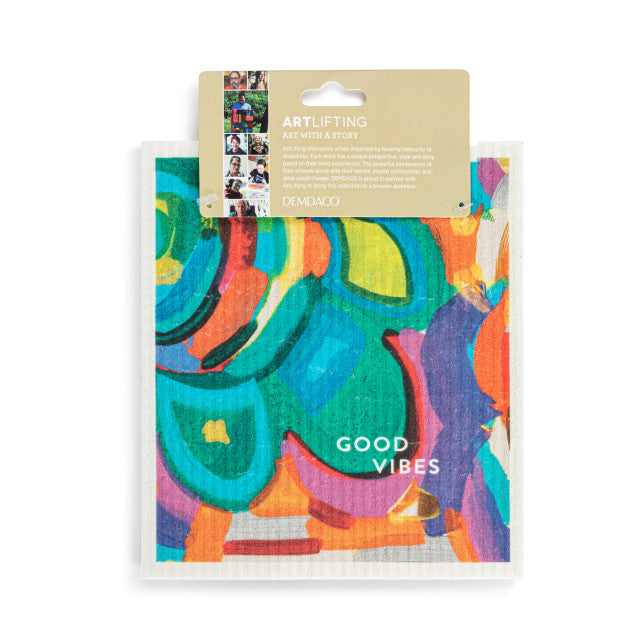 ArtLifting Biodegradable Dish Cloths Set of 2 - Acrylic On Canvas 91