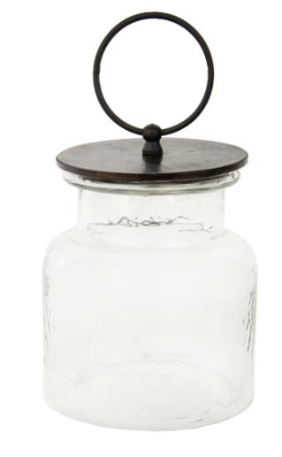 CED Glass Jar with Black Wood Lid