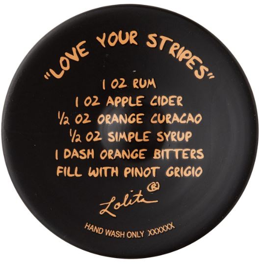 Love Your Stripes Wine Glass