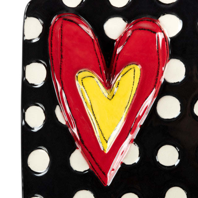 Black and White Dots Platter