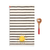 Sun & Stripes Kitchen Towel with Heart Spoon Set