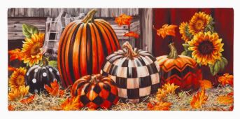 Fall Harvest Pumpkins Sassafras Switch Mat