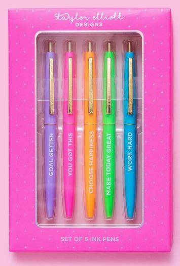 Motivational Pen Set - Asst Colors