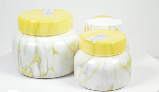PINEAPPLE FLOWER MODERN MARBLE JAR