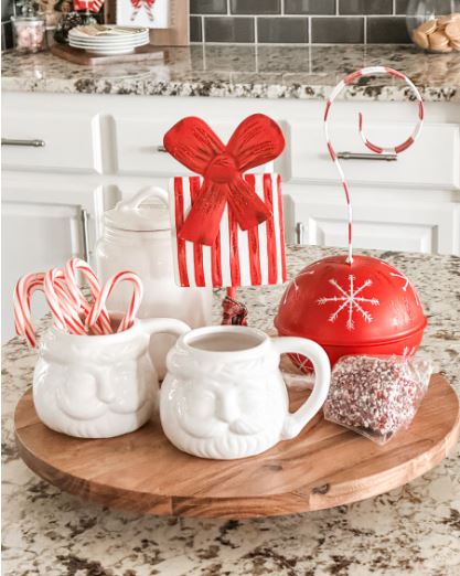 Red & White Gift Finial