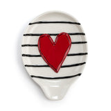 Heart and Stripes Spoon Rest