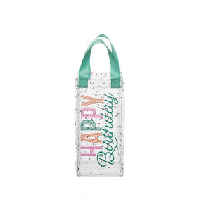 Birthday Sparkle Clear Wine Bag