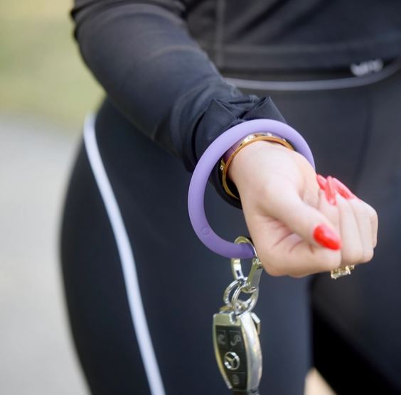 Silicone Big O® Key Ring - Violet