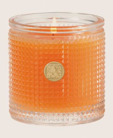 Valencia Orange - Textured Glass Candle Candle