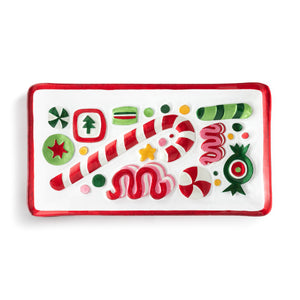 Christmas Candy Rectangle Platter