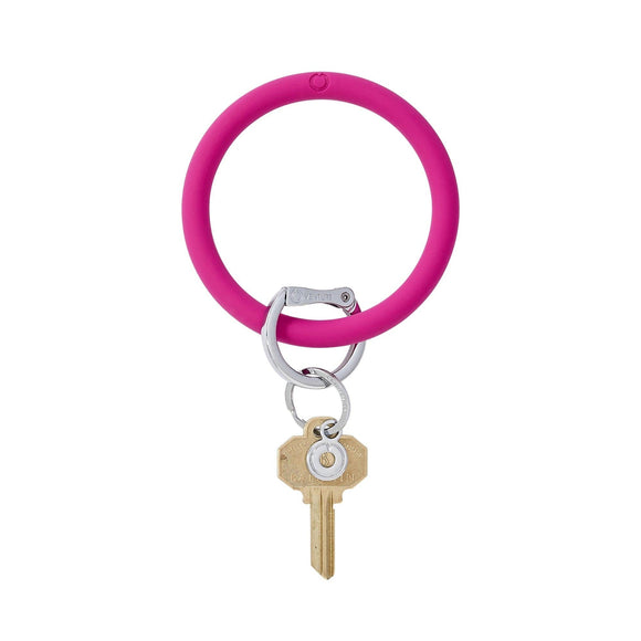 Silicone Big O® Key Ring - I Scream Pink