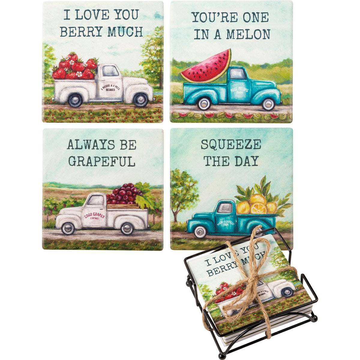 Farm Trucks-Coaster Set