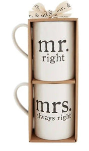 MR. & MRS. COFFEE MUG SET