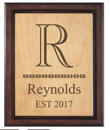 TWO TONED PLAQUE