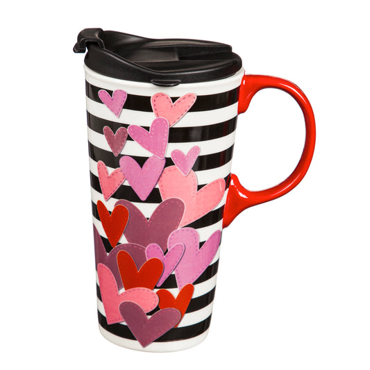 Ceramic Travel Cup, 17 OZ. w/box