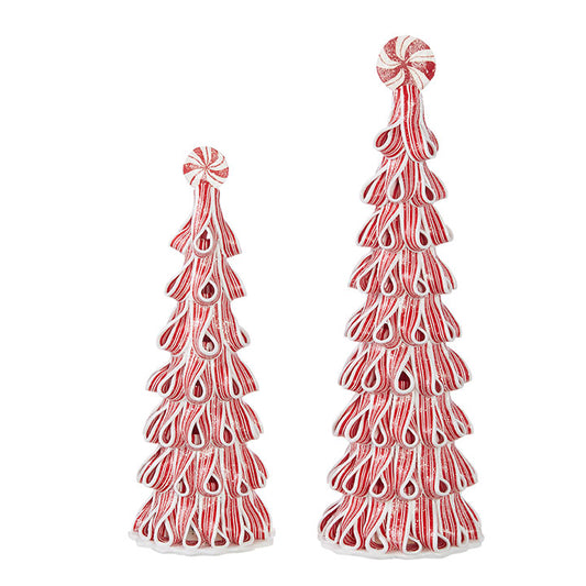 17.25" RIBBON CANDY TREES